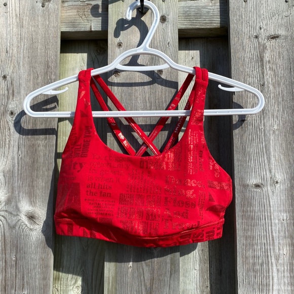 LULULEMON Special Edition Cherry Red Energy Bra 🍒 - Picture 1 of 5